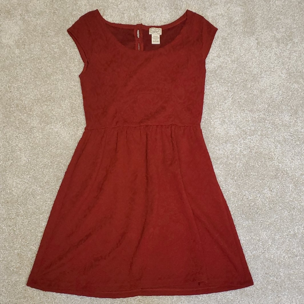 Eyelash Red Dress